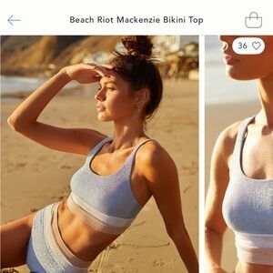 Beach Riot Mackenzie bikini top size L!